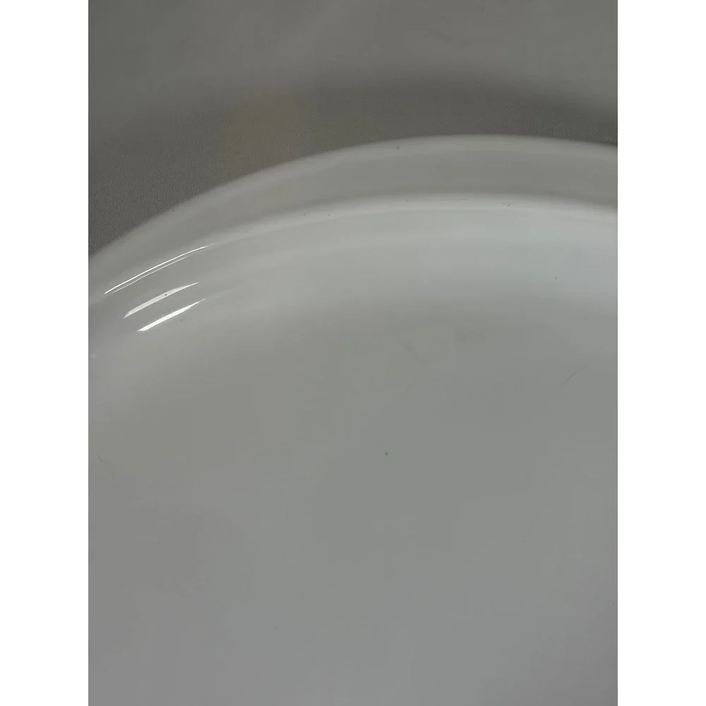 Vintage CorningWare Microwave Browning Dish 4784 White Pyroceram Base Only USA